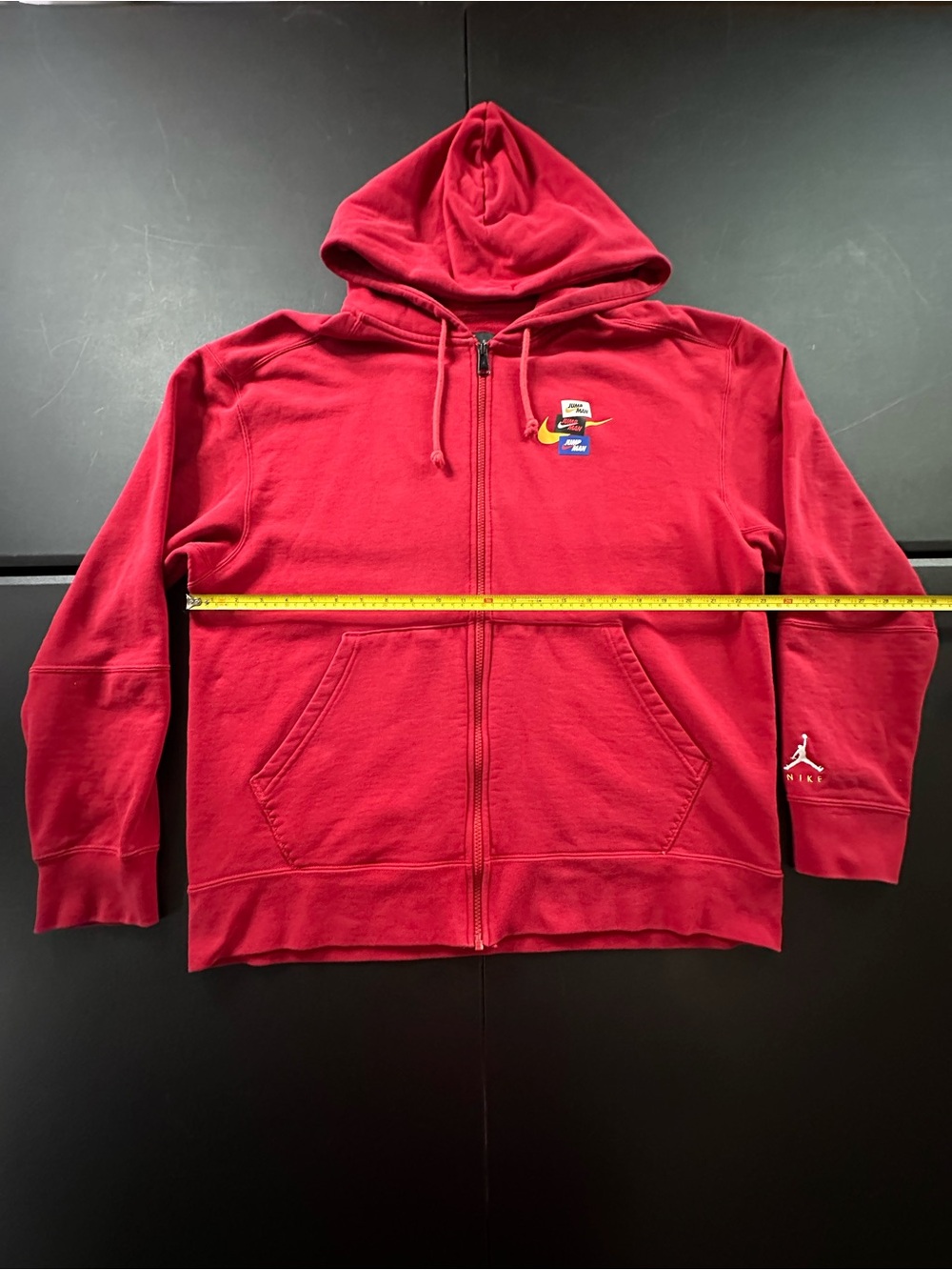 Nike Air Jordan Red Full-Zip Hoodie